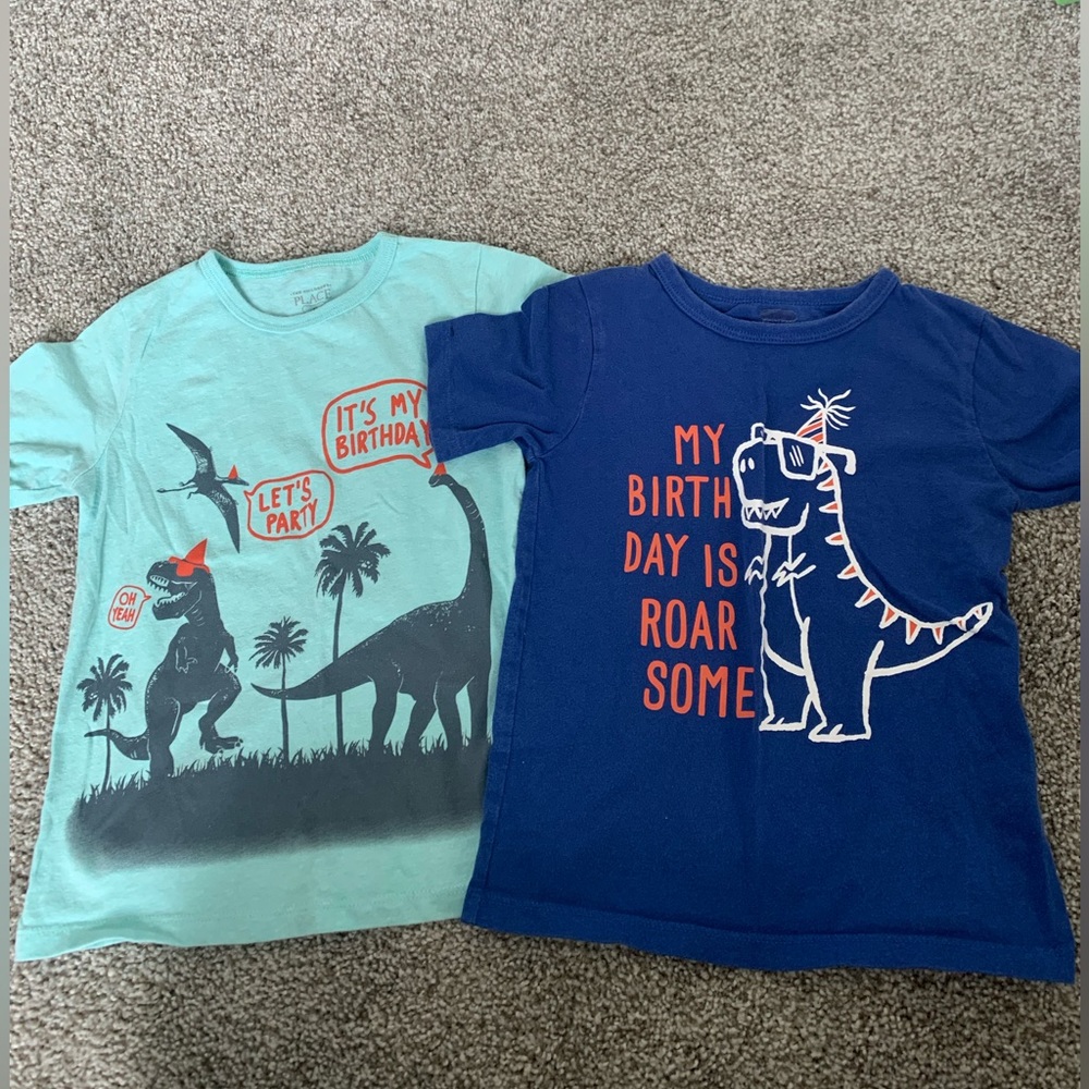 Dinosaur Happy Birthday Shirts 4T